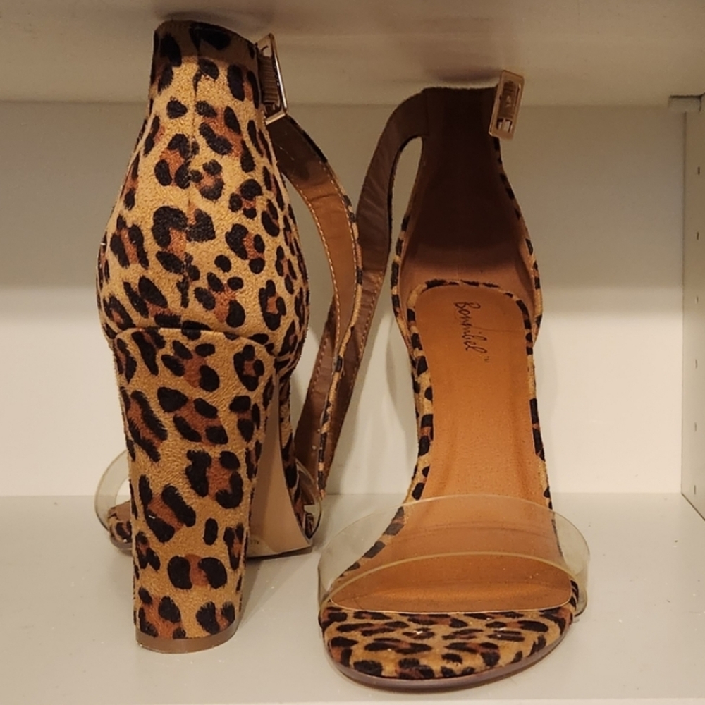 Leopard print sandals